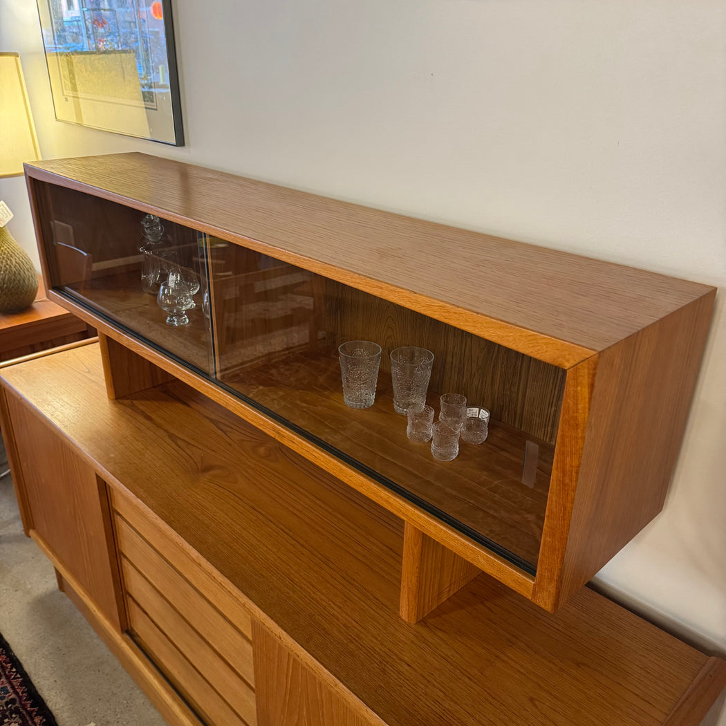 Midcentury Teak Credenza + Hutch