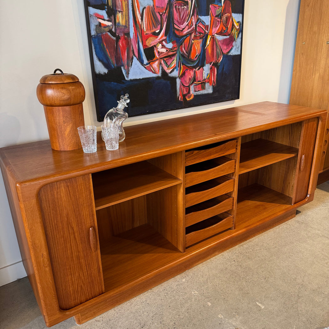 Dyrlund Teak Credenza + Hutch