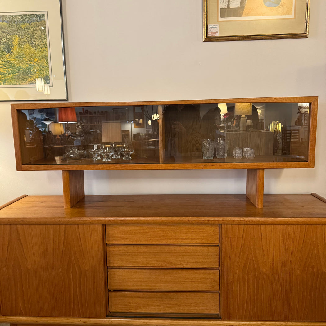 Midcentury Teak Credenza + Hutch