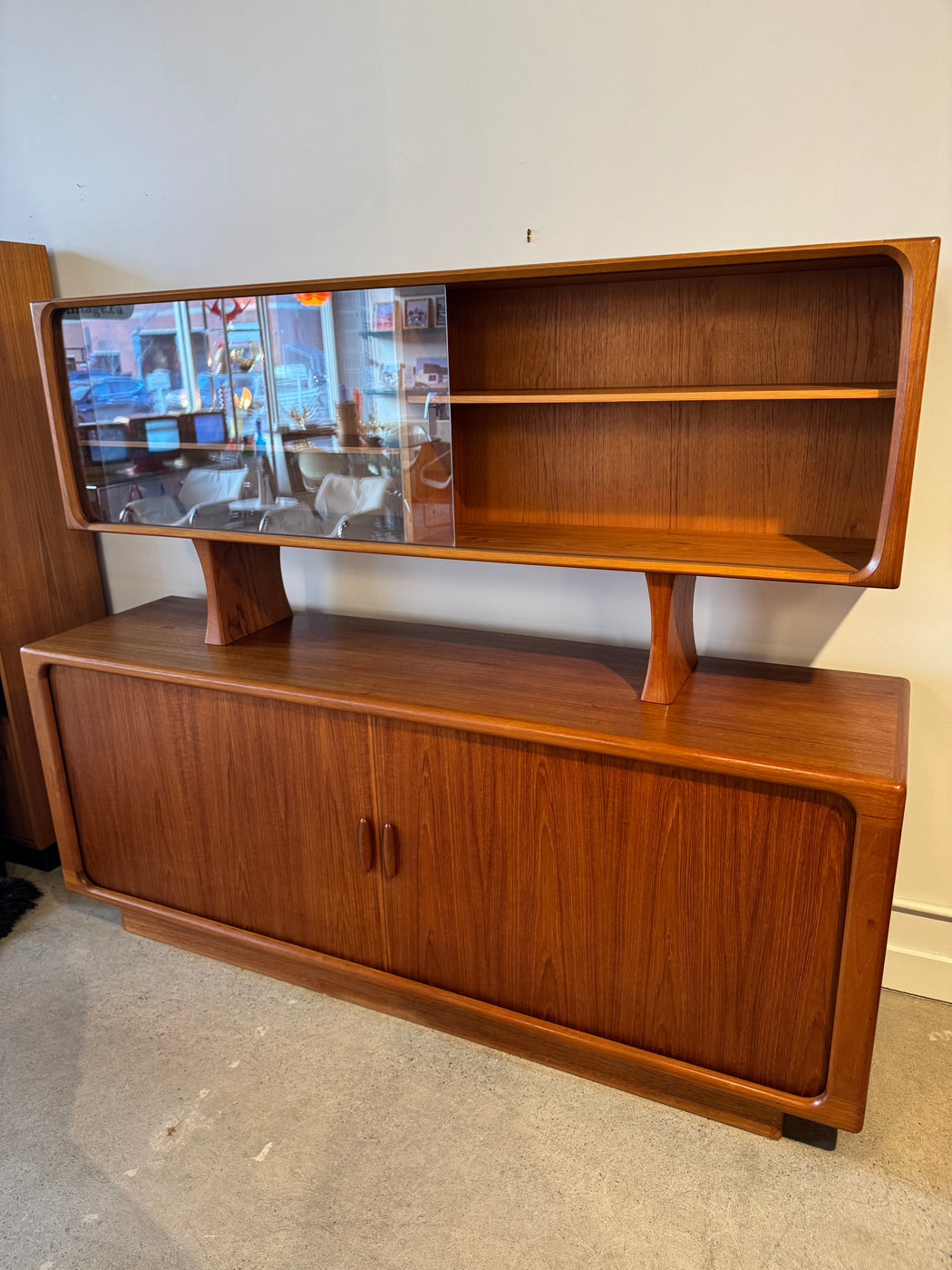 Dyrlund Teak Credenza + Hutch