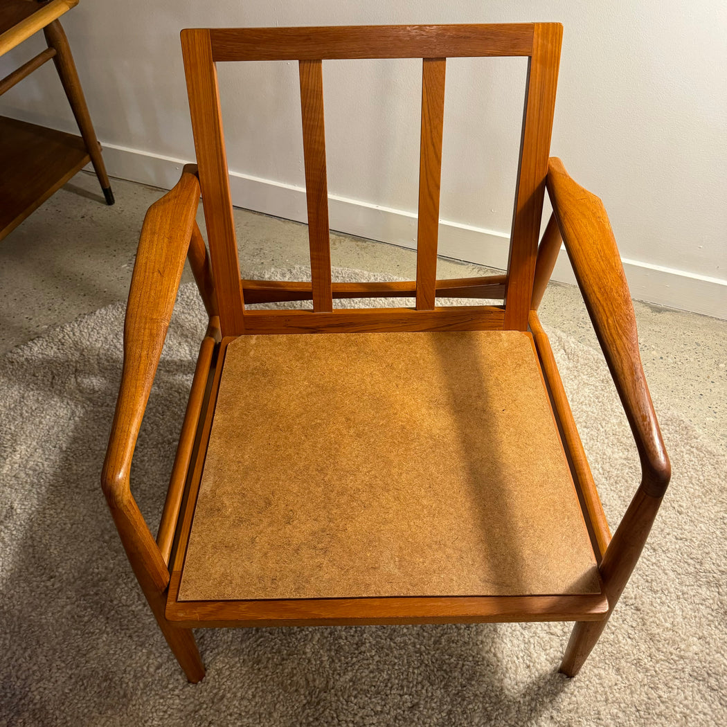 SL Mobler Teak Chair + Footstool