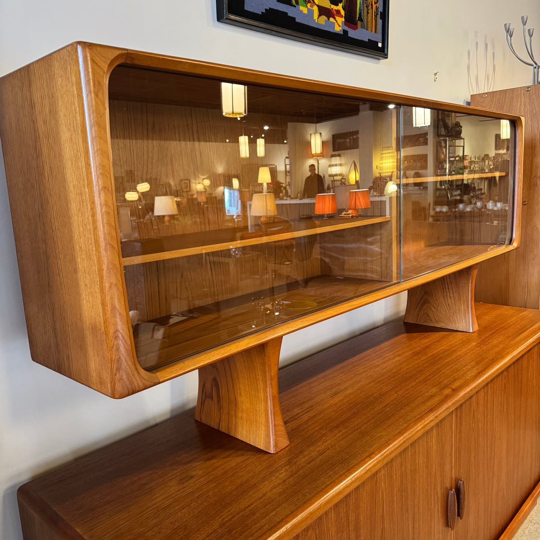 Dyrlund Teak Credenza + Hutch