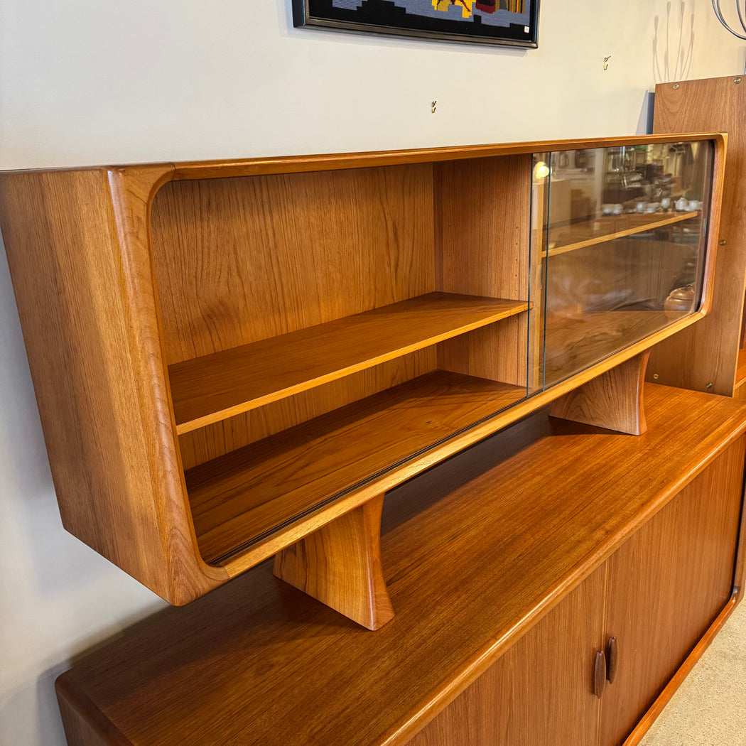 Dyrlund Teak Credenza + Hutch