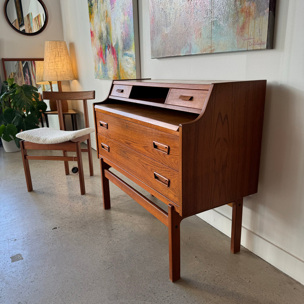 Danish Teak Secretary Desk