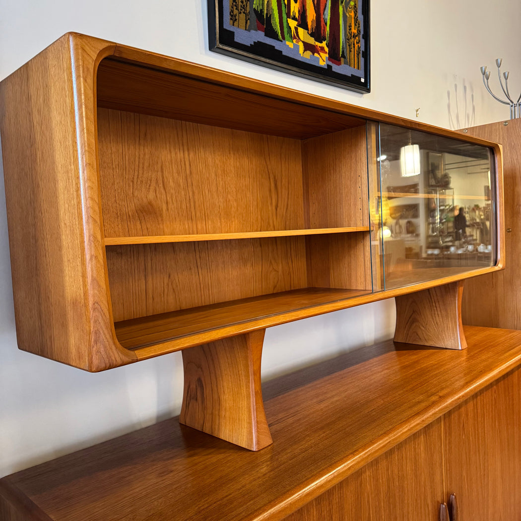 Dyrlund Teak Credenza + Hutch