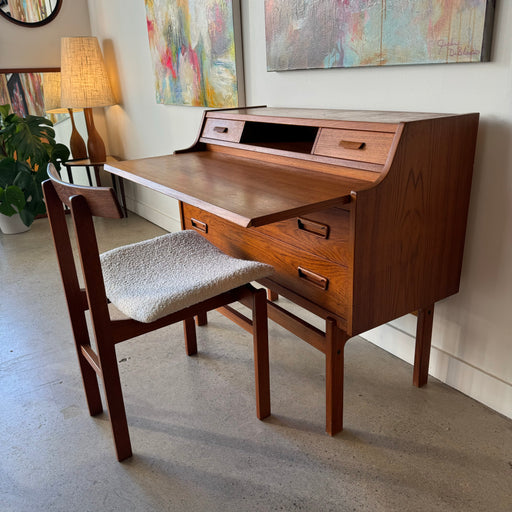 Danish Teak Secretary Desk