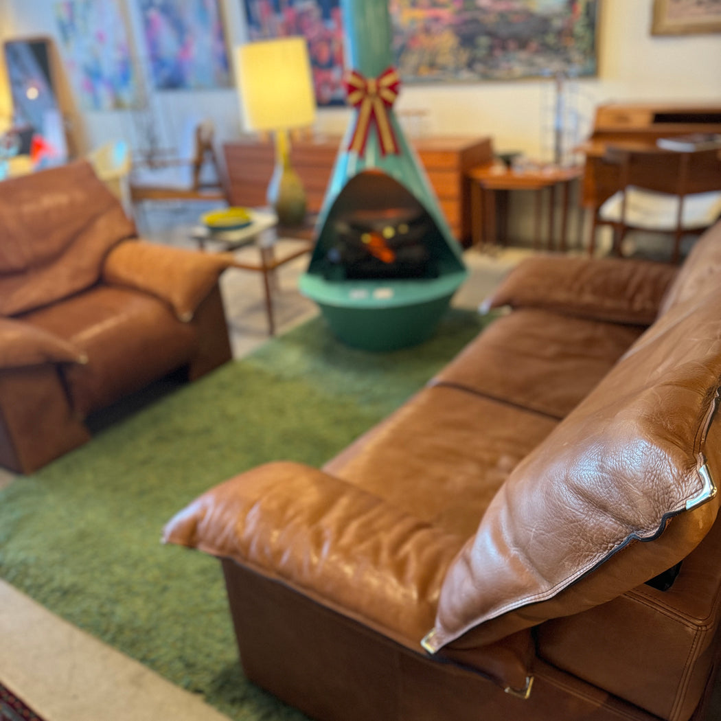 Montis 1970s Leather Sofa