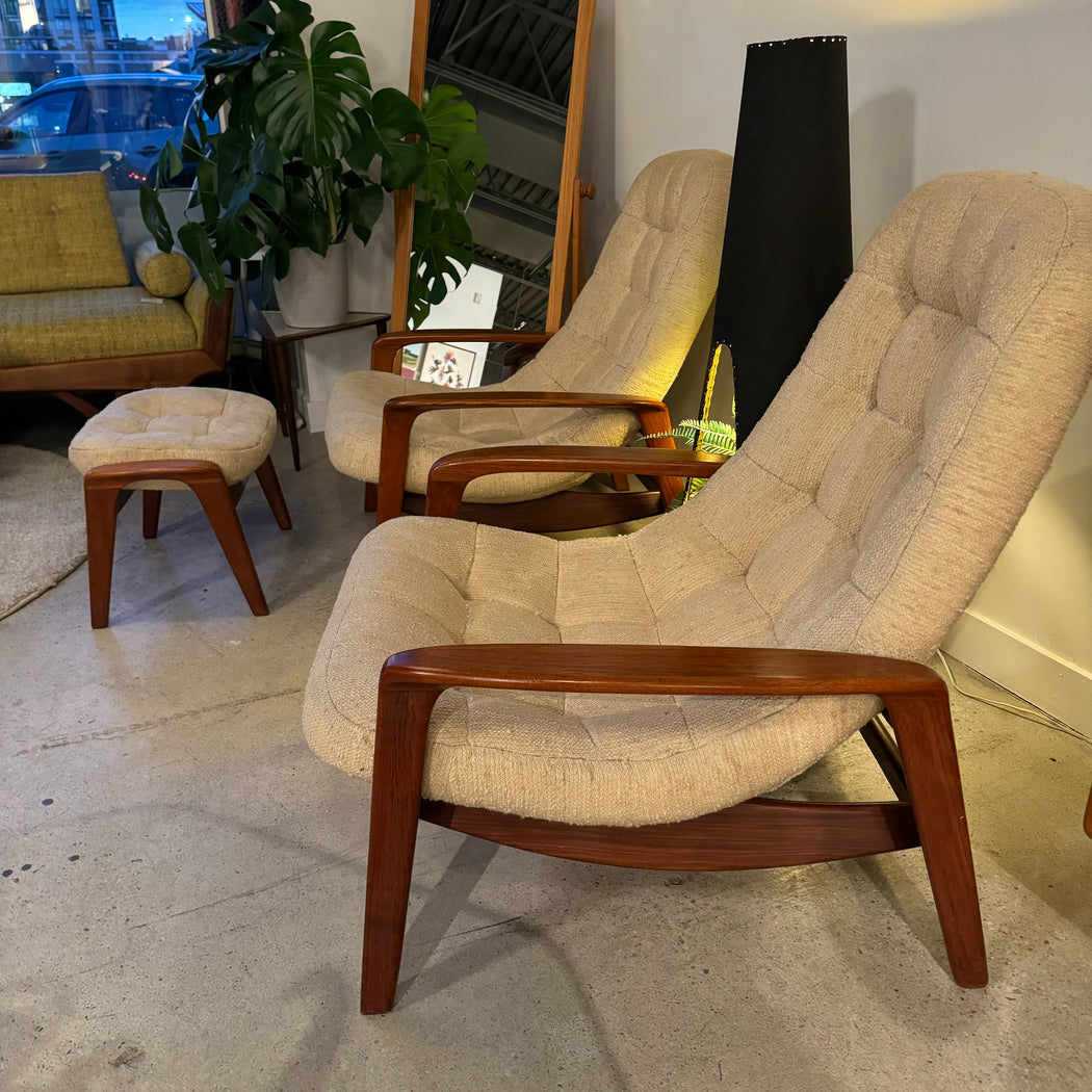 R. Huber Scoop Chair + Ottoman