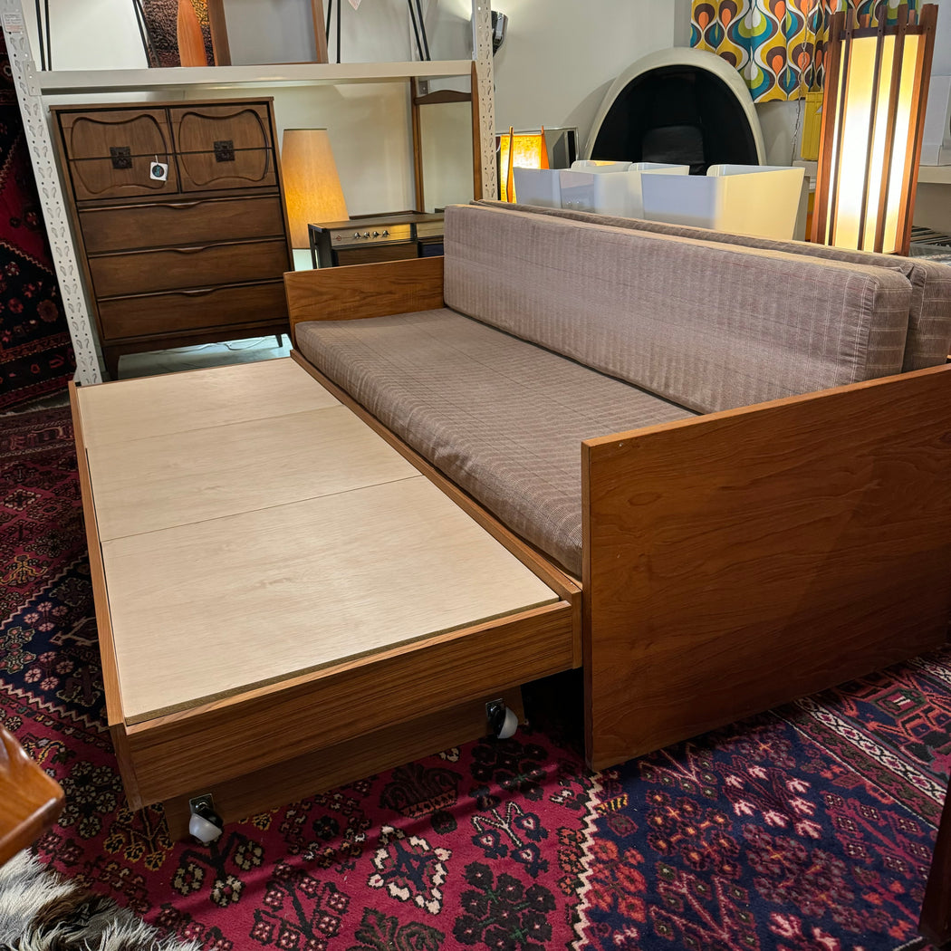 SALE • Teak Pull Out Sofa Bed