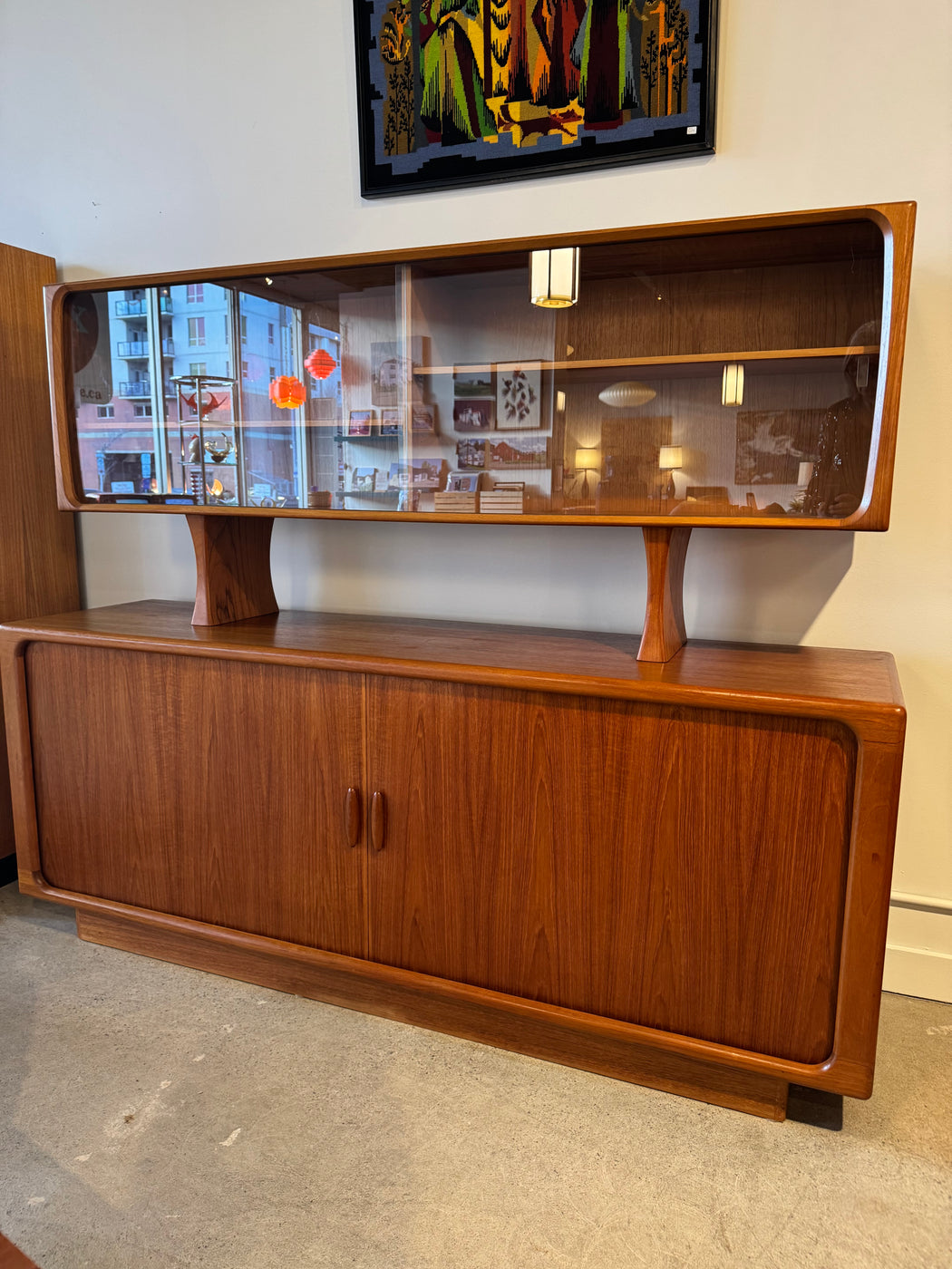 Dyrlund Teak Credenza + Hutch