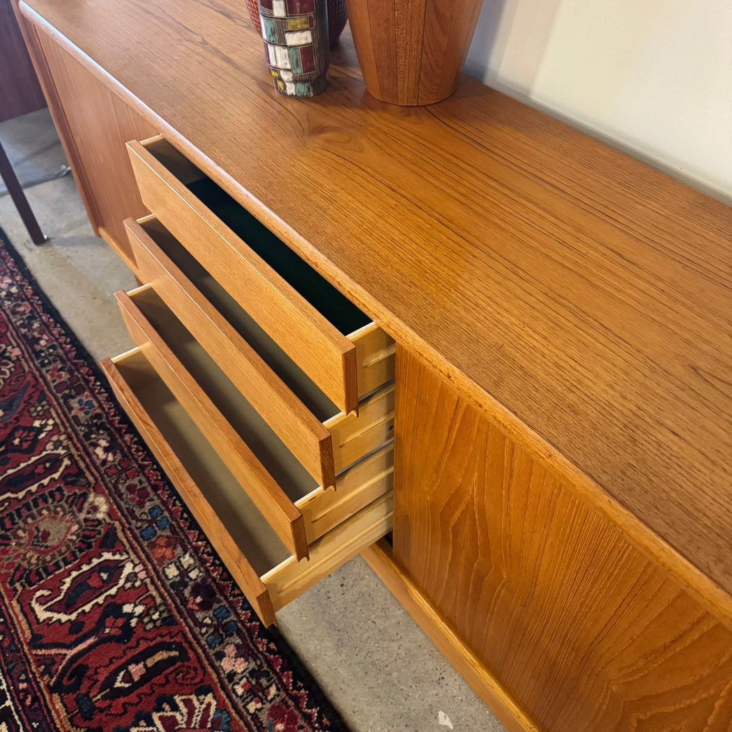 Midcentury Teak Credenza + Hutch