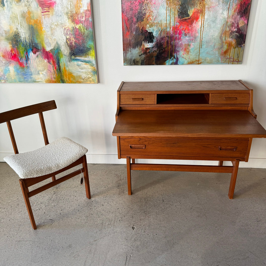 Danish Teak Secretary Desk