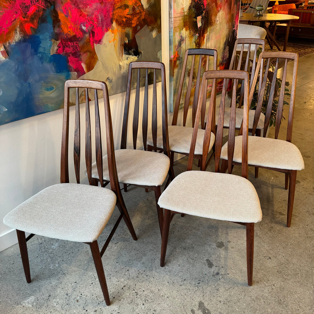 Danish Rosewood Eva Dining Chairs