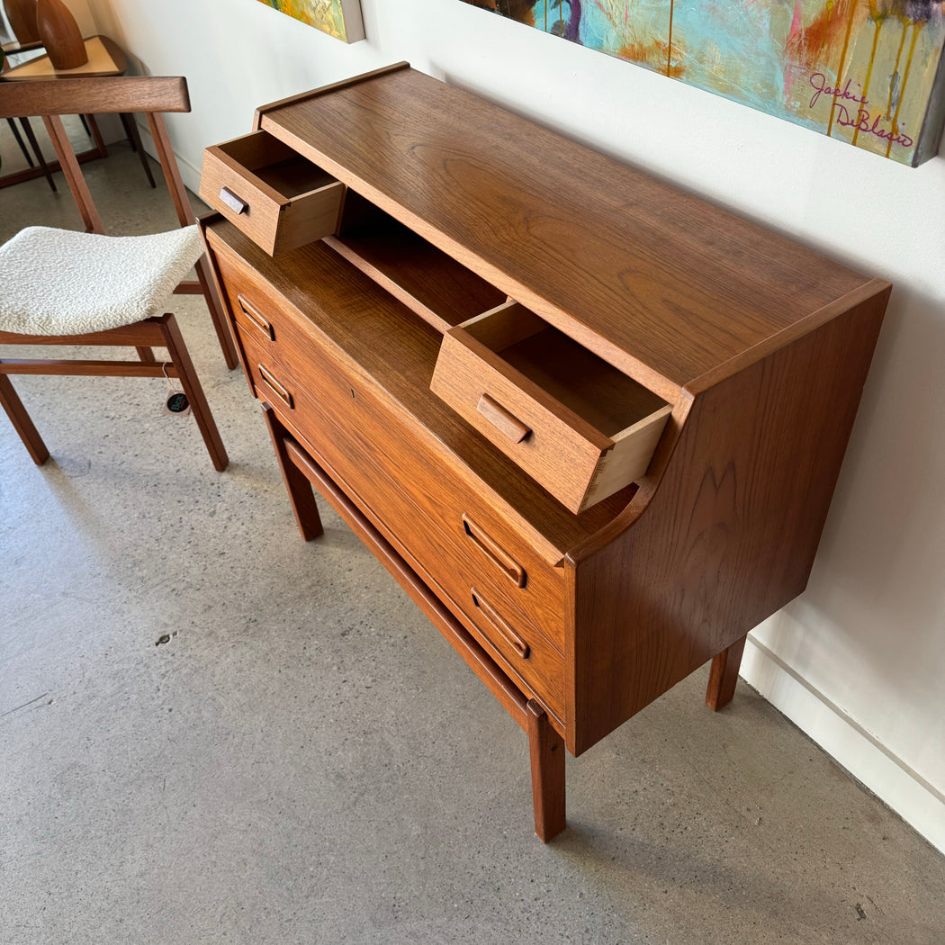 Danish Teak Secretary Desk