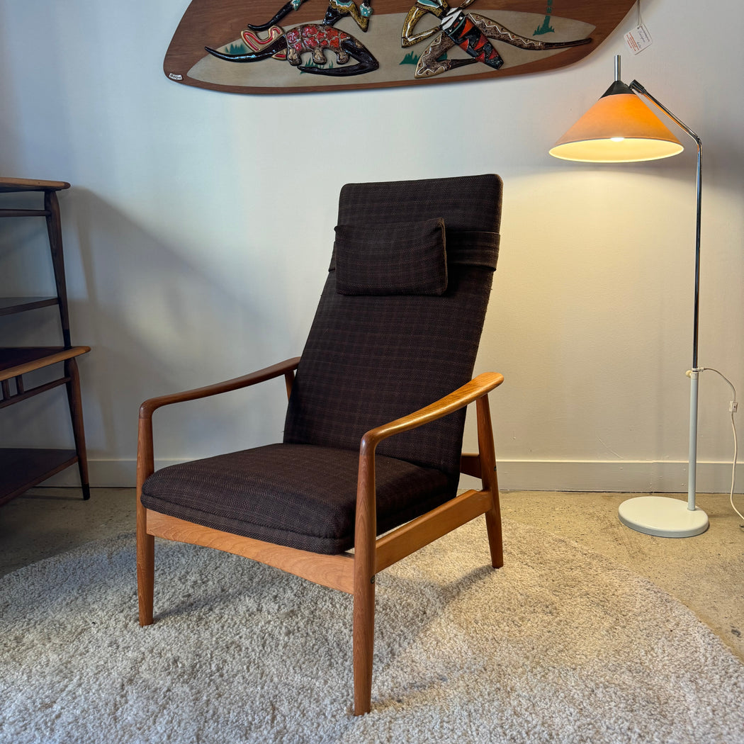 Danish Teak Reclining Lounger