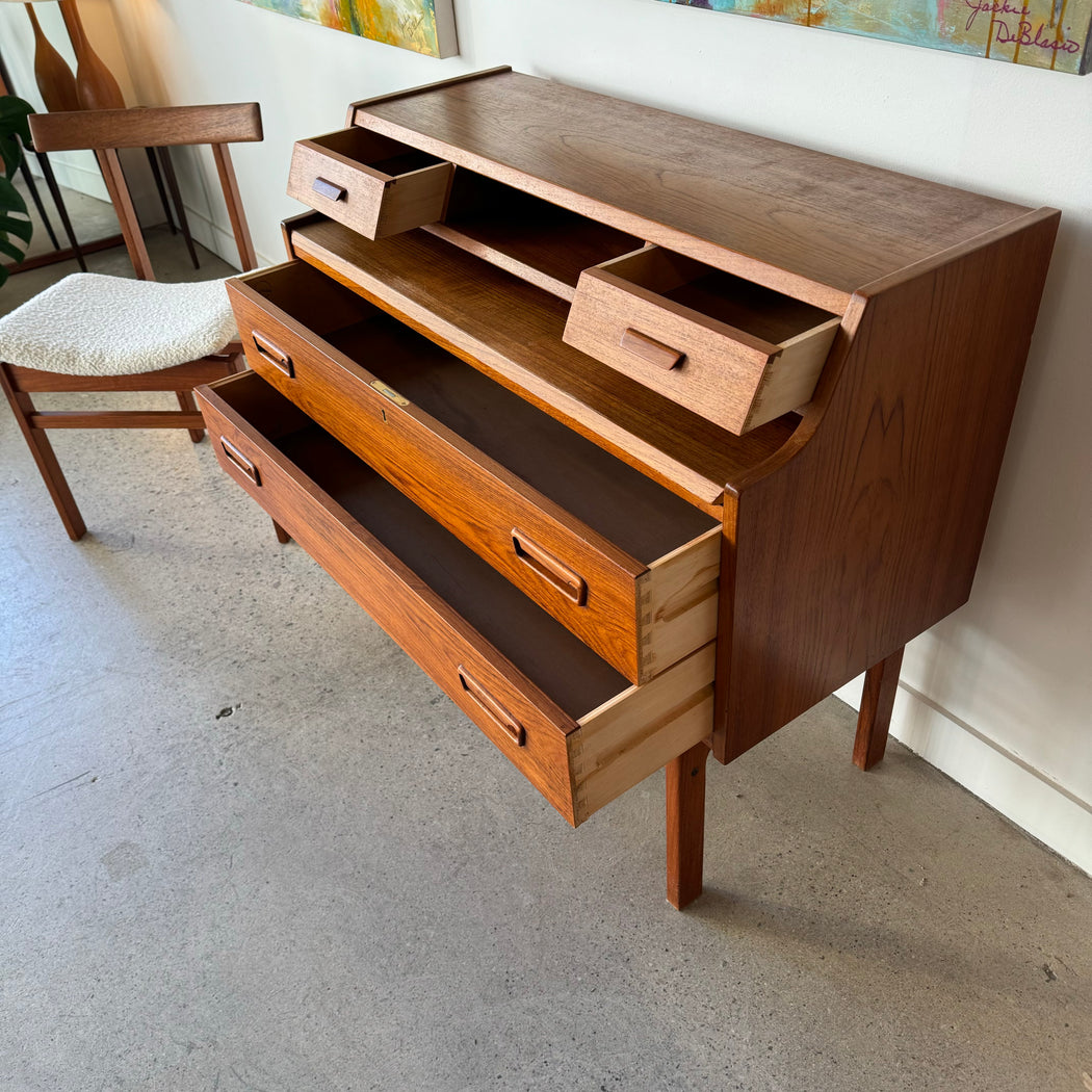 Danish Teak Secretary Desk