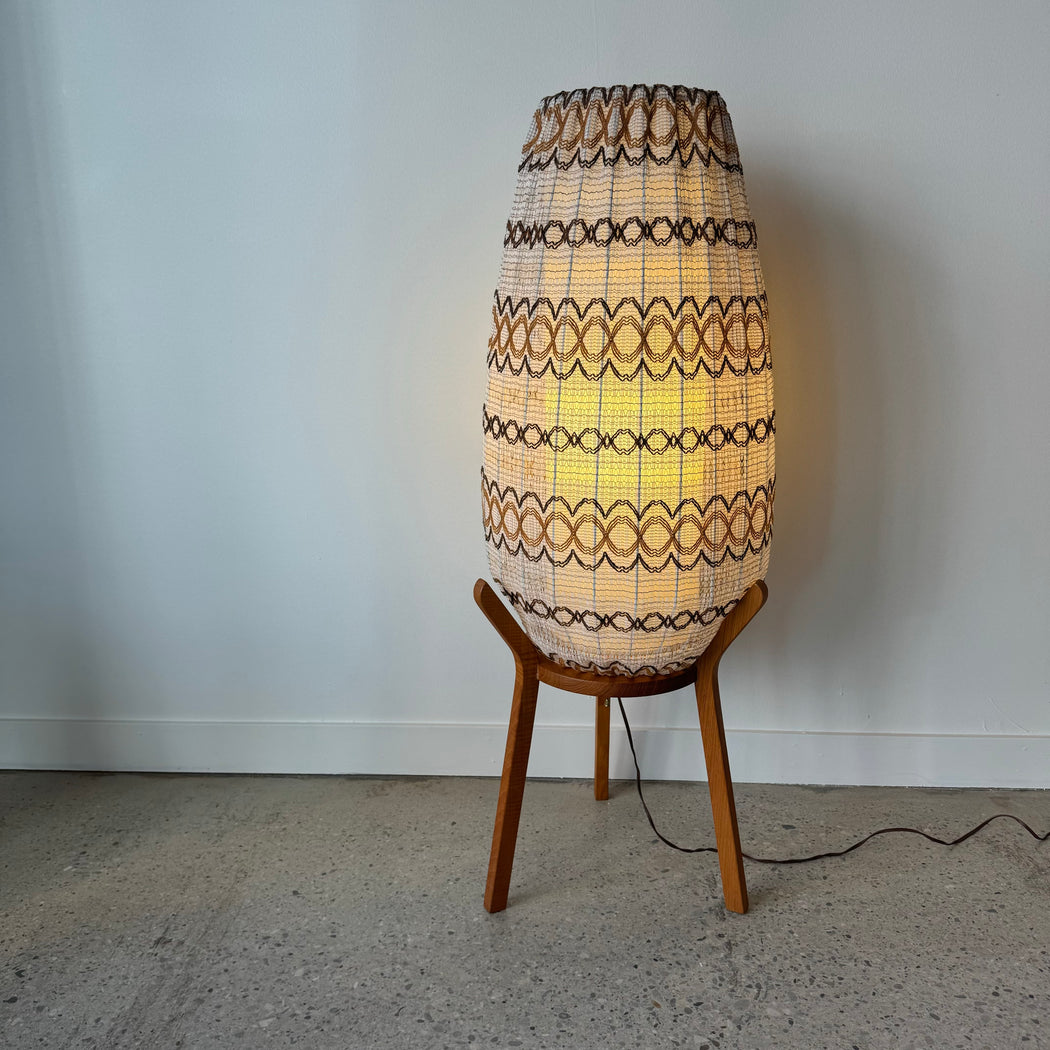 SALE • Teak Pod Lamp