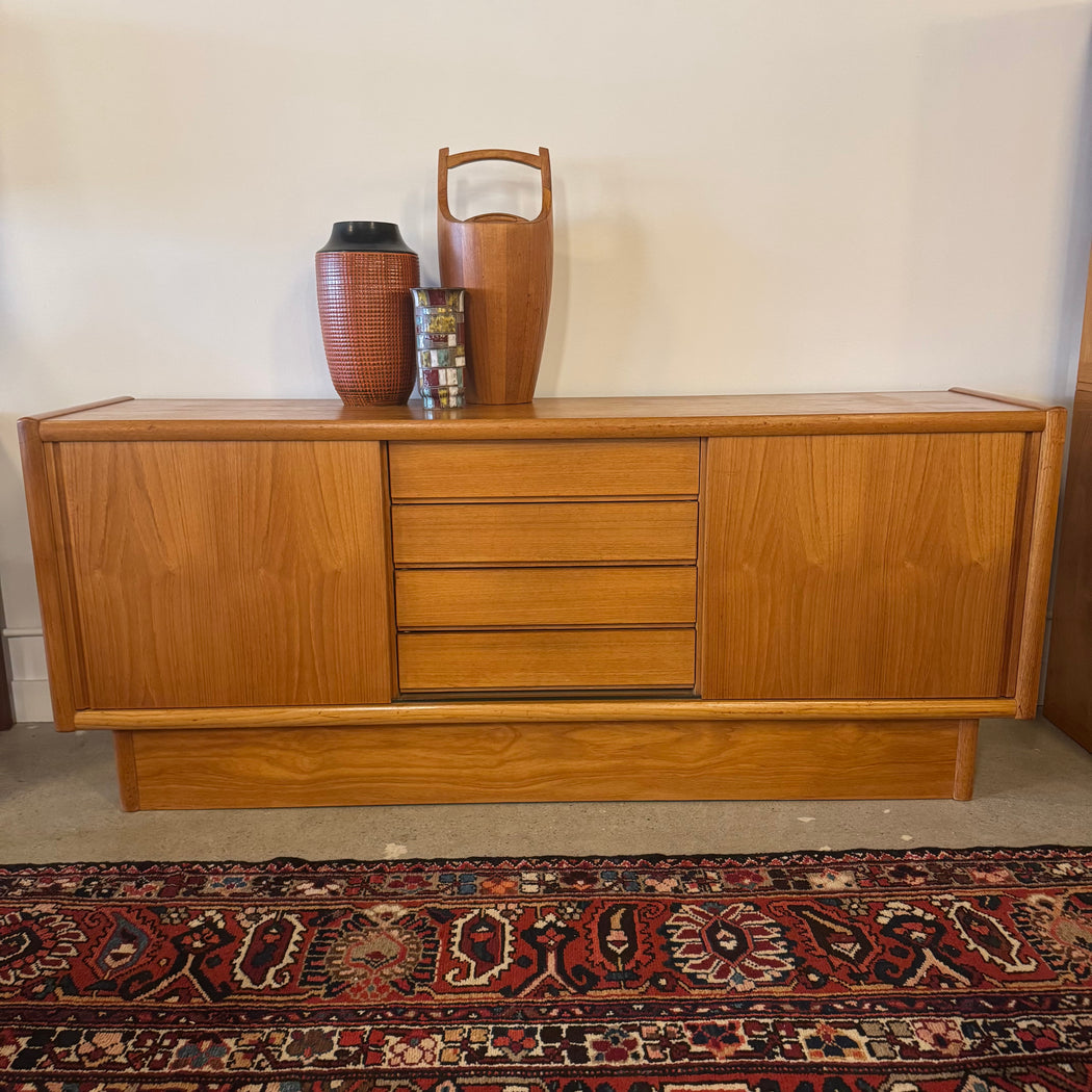 Midcentury Teak Credenza + Hutch