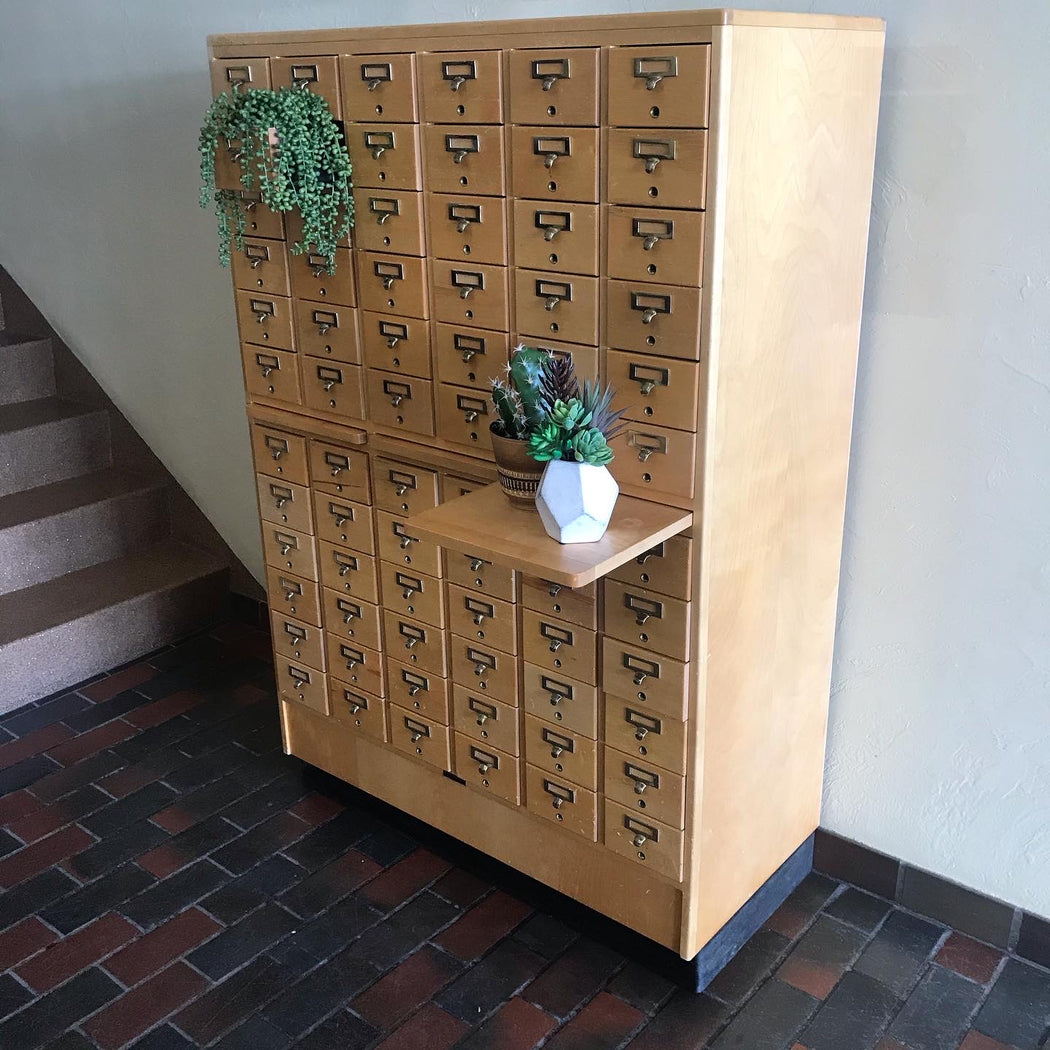 SOLD • Library Card Catalog Cabinet