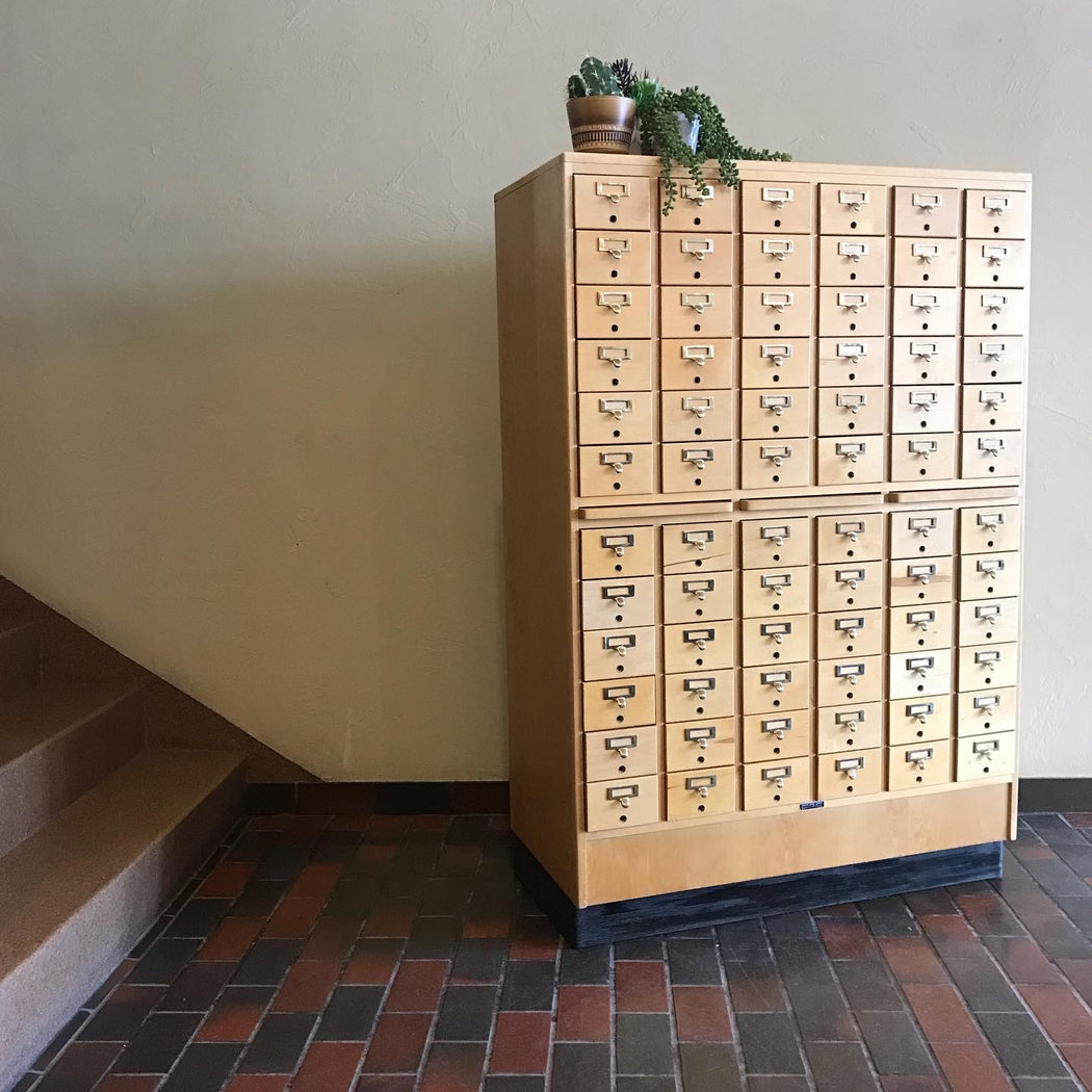 SOLD • Library Card Catalog Cabinet