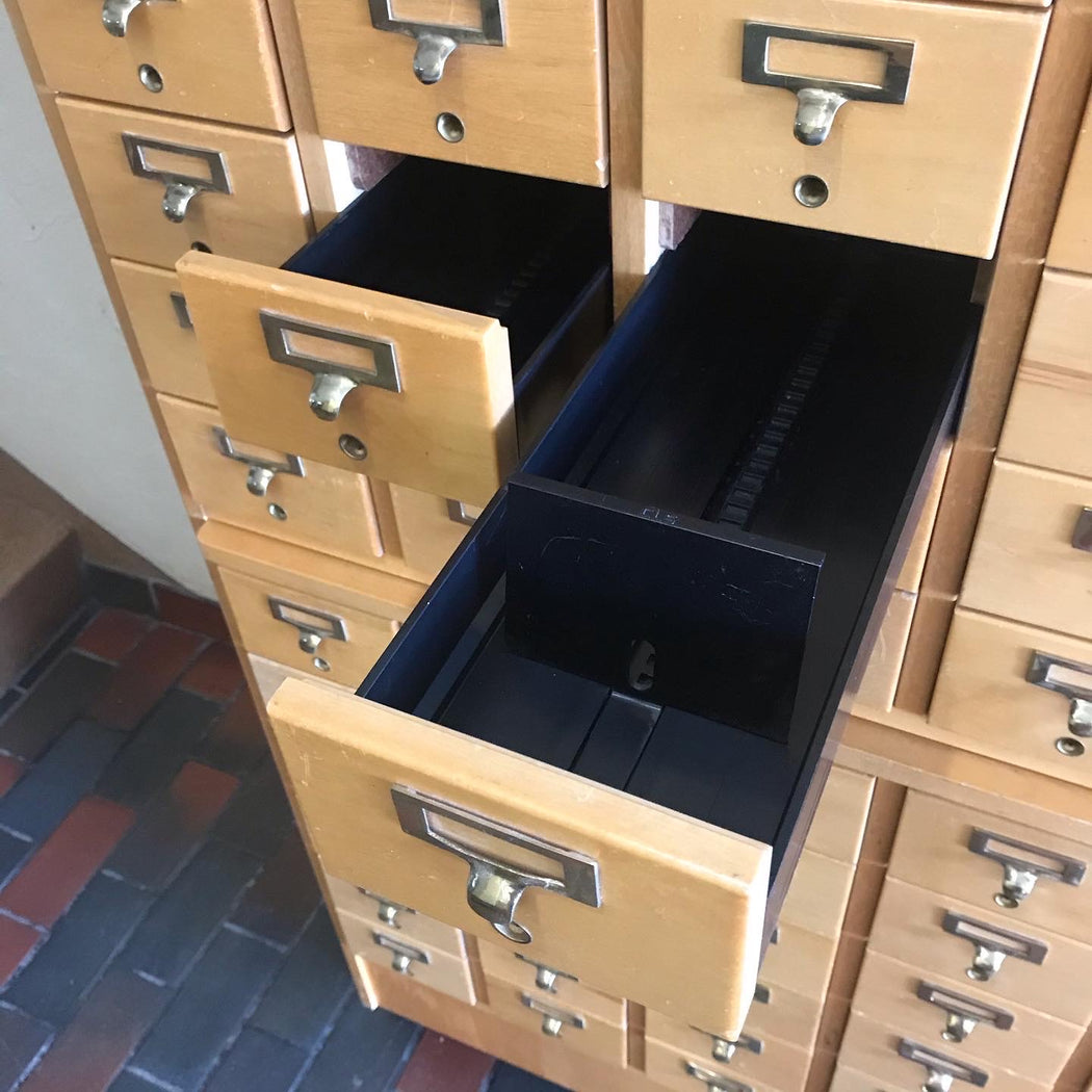 SOLD • Library Card Catalog Cabinet