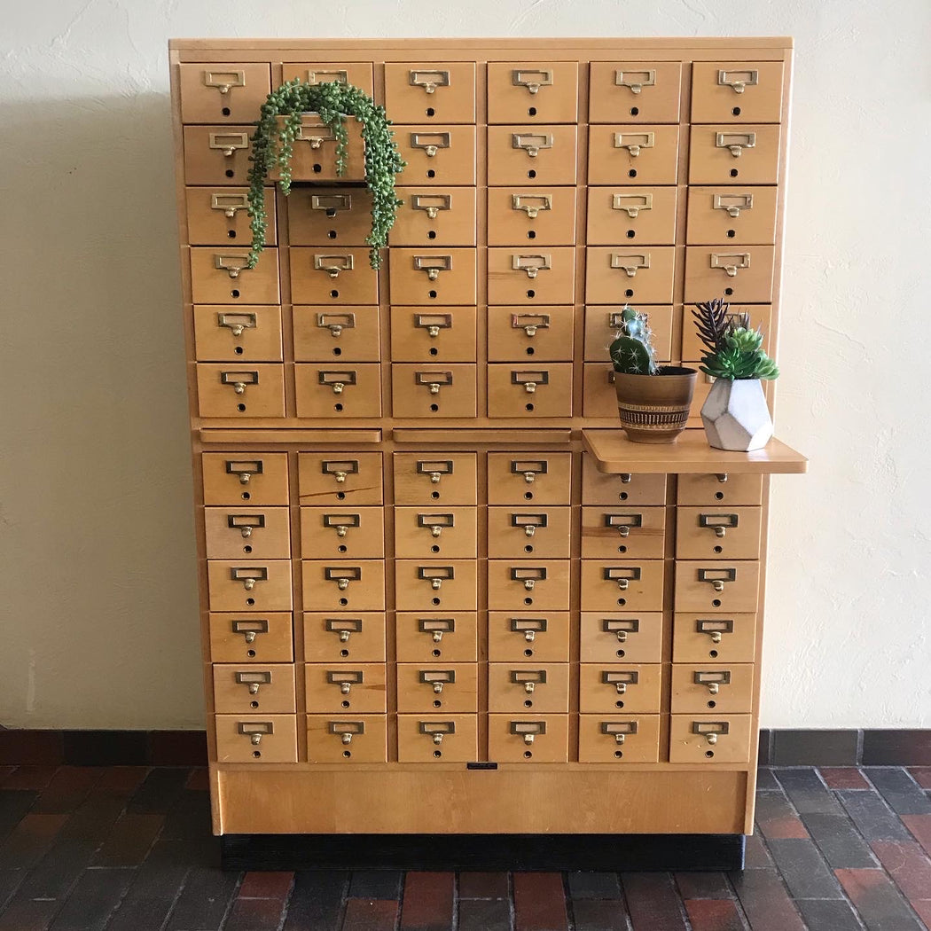 SOLD • Library Card Catalog Cabinet